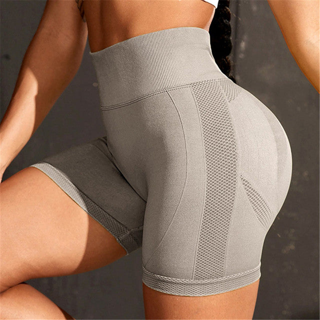 Women's Seamless High Waist Yoga Shorts