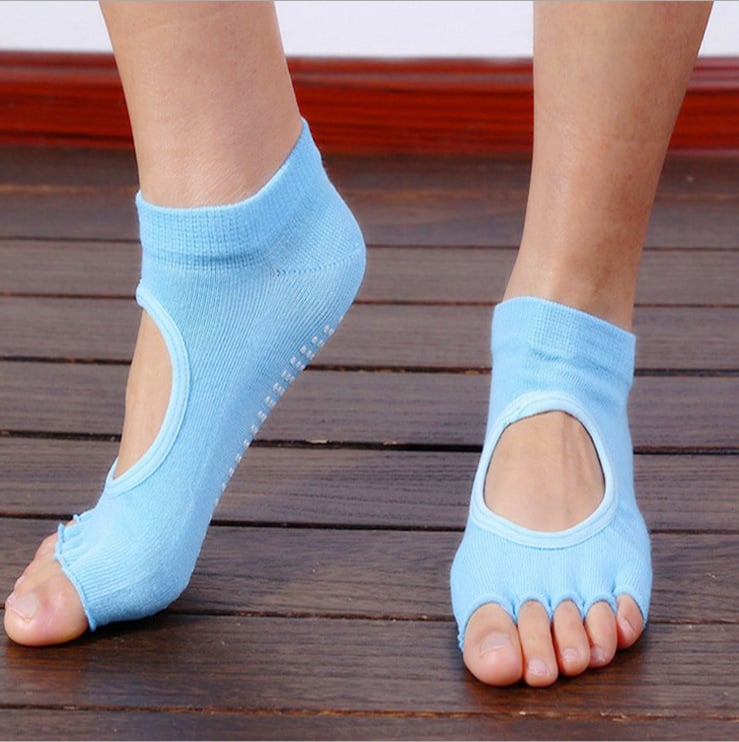 Non-Slip Five-Finger Yoga Socks for Women