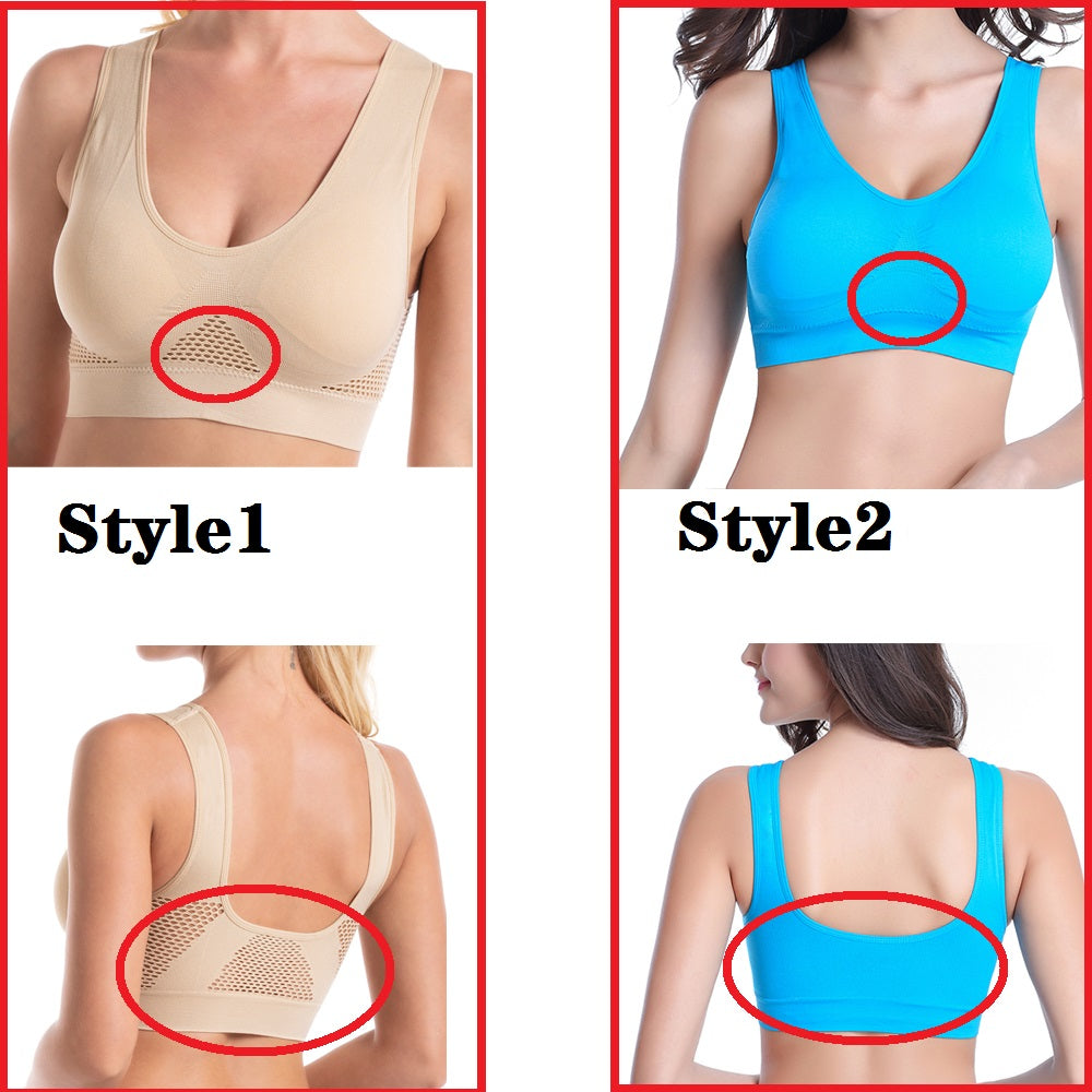 Women's Breathable Mesh Hollow Sports Bra