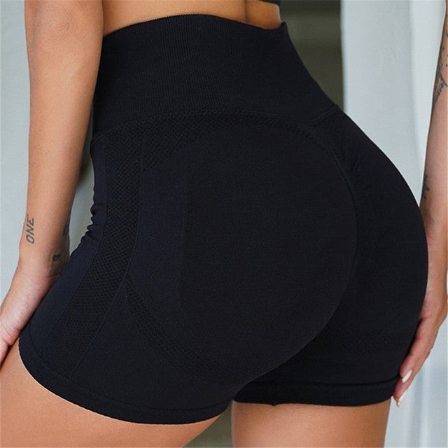Women's Seamless High Waist Yoga Shorts