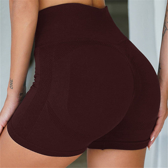 Women's Seamless High Waist Yoga Shorts