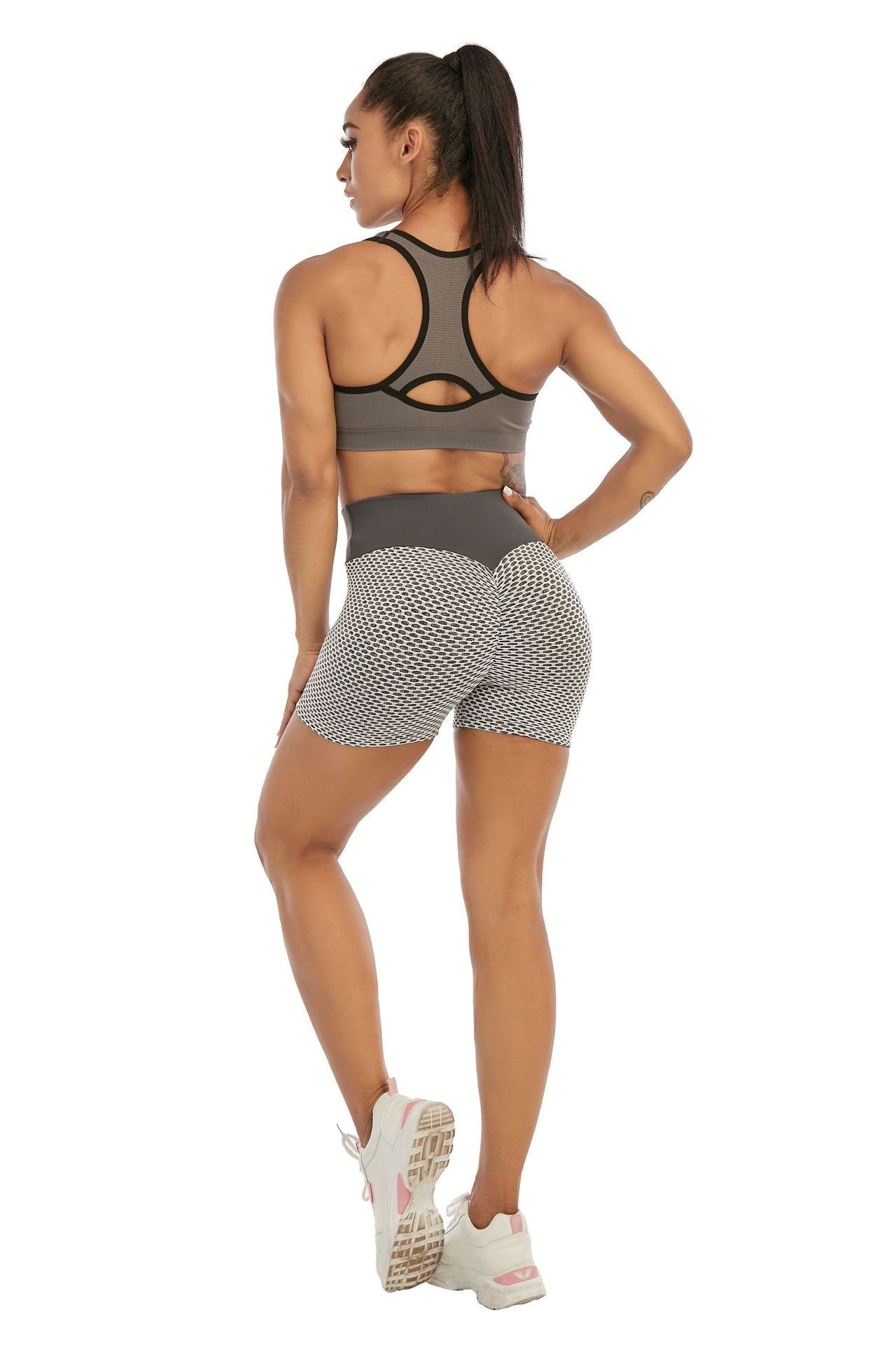 Women's High Waist Stretch Fitness Shorts sports wear