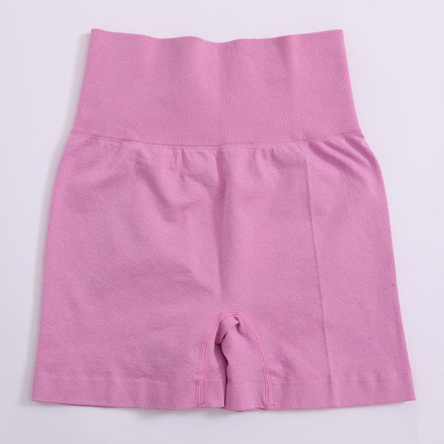 Women's High Waist Solid Yoga Shorts