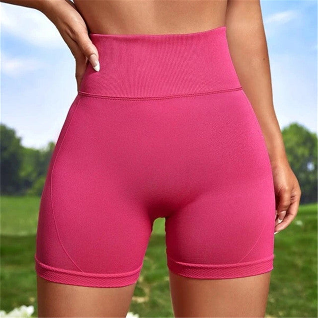 Women's Seamless High Waist Yoga Shorts