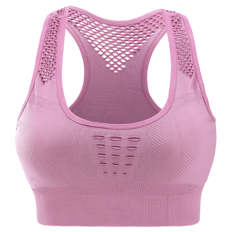 Seamless Hollow Back Sports Bra