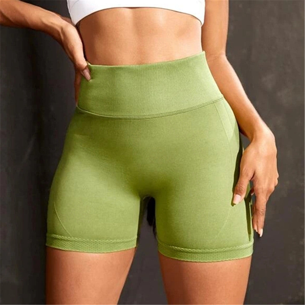 Women's Seamless High Waist Yoga Shorts