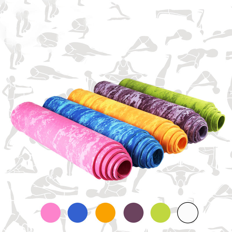 Camouflage TPE Yoga Mat – Thick & Non-Slip